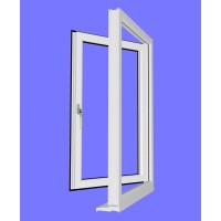 uPVC Side Hung Opening Window Frame (unglazed) 